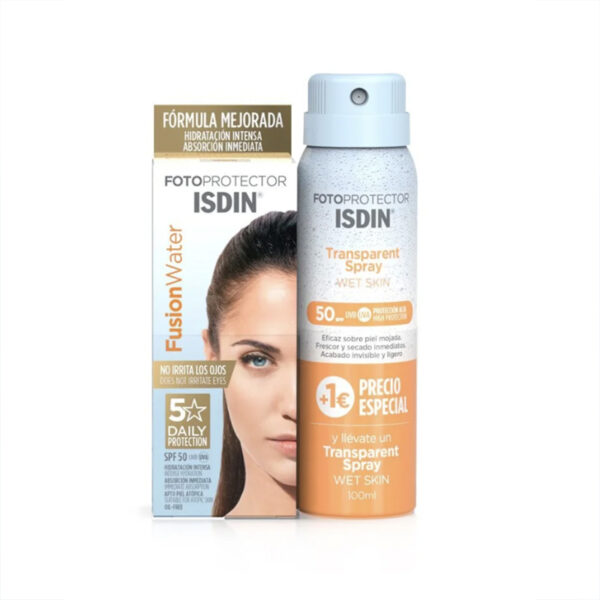 FOTOPRO ISDIN PACK FUSION WATER+ TRANSPARTENT SPRAY 100 ML